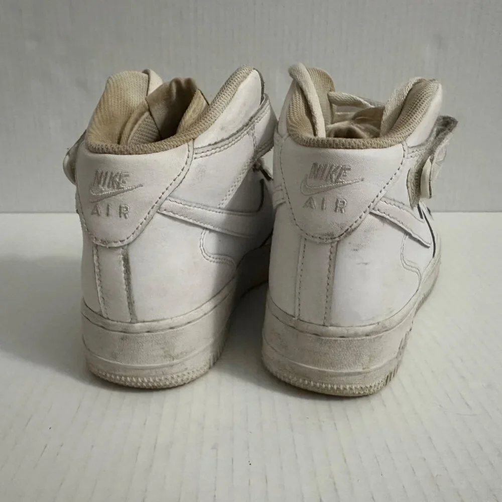 Nike Air Force 1 Kids 6Y Womens 7.5 Triple White‎ Basketball Sneakers DH2933-111